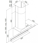 (90cm,722m3/h) Hút mùi HAFELE HH-WVG90A 535.82.203 (kính nghiêng)