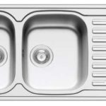 (116cm) Chậu bếp HAFELE inox304, 2 hố, 1 chờ 565.86.281