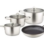 Bộ nồi và chảo bếp từ, 2 nồi 1 nồi tay cầm và 1 chảo Hafele 531.08.040