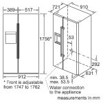 Tủ lạnh side by side Bosch KAD92SB30 Series 8