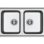 (86cm) Chậu bếp HAFELE inox304 2 hố Helian 565.86.351
