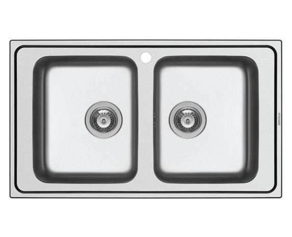 (86cm) Chậu bếp HAFELE inox304 2 hố Helian 565.86.351