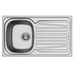 (86cm) Chậu bếp HAFELE inox304, 1 hố, 1 chờ 565.86.371