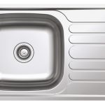 (82cm) Chậu bếp HAFELE inox304 1 hố, 1 chờ 567.23.093