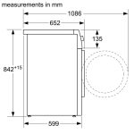 (8kg) Máy sấy BOSCH WTH85200GB Series 4, heat pump
