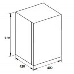 Tủ lạnh mini Hafele HF-M42G 538.11.500