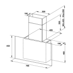 (80cm, T) Hút mùi HAFELE kính đứng HAFELE HH-WVG80E 533.86.018 (670m3/h)