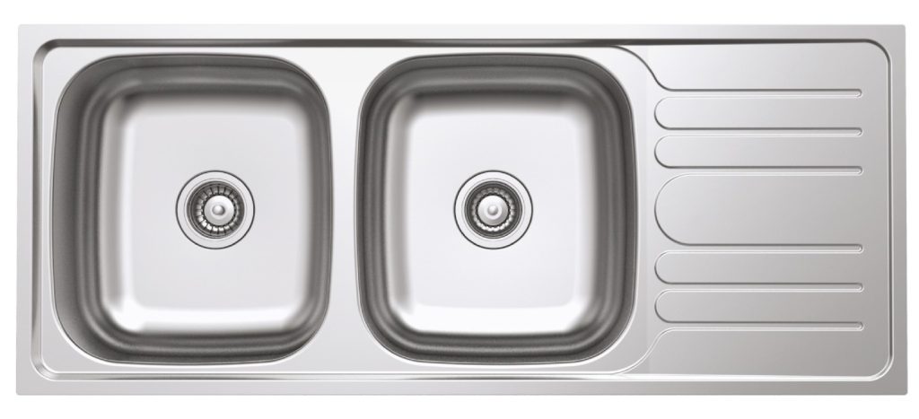 (120cm) Chậu bếp HAFELE inox304, 2 hố, 1 chờ 567.20.513