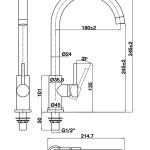 Vòi bếp HAFELE 1 đường nước 577.55.270 (Chrome)