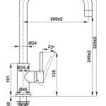 Vòi bếp HAFELE 1 đường nước 577.55.260 (Chrome)