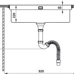 (82cm) Chậu bếp HAFELE inox304, 1 hố 567.94.020