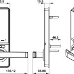 Khoá điện tử thẻ từ – mã số Hafele EL7000 912.05.495 màu đen, thân khoá nhỏ