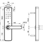 (100mm) Khoá điện tử vân tay HAFELE DL7100 912.05.498 (Màu đen)