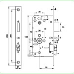 (120mm) Khoá điện tử vân tay HAFELE DL7600 912.20.231 (màu vàng đồng)