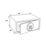 Két sắt mã số mini Hafele SB-600 836.29.500 (phím cơ)