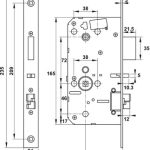 (120mm) Khoá điện tử vân ta HAFELE PP8100 912.20.287 (Màu vàng đồng)