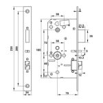 (120mm) Khoá điện tử vân tay HAFELE PP900 912.05.691 (Màu đen)