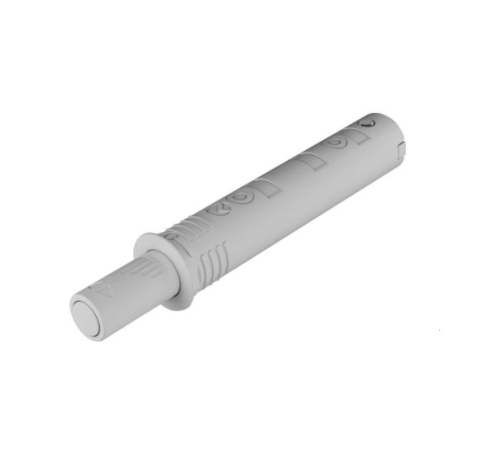 Nêm nhấn mở loại ngắn đầu cao su Hafele màu trắng 356.12.713