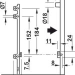 (2 tầng) Phụ kiện tủ giày HAFELE 892.14.742