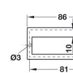 Tay nắm âm Hafele mạ nickel mờ 151.09.600