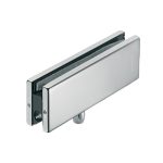 Kẹp kính trên có ty Hafele inox mờ 981.00.020
