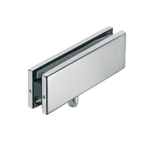 Kẹp kính trên có ty Hafele inox mờ 981.00.020