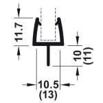Ron Y cho cửa kính Hafele 950.50.013