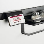 (80cm) Thanh nhôm treo tường bếp Hafele 523.00.301 đen mờ
