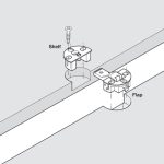 Bản lề âm Hafele nối cánh 342.66.730