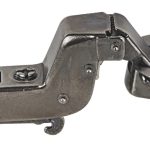 Bản lề giảm chấn Hafele cong nhiều Metalla SM màu đen 315.20.752 (kèm đế 315.98.656)