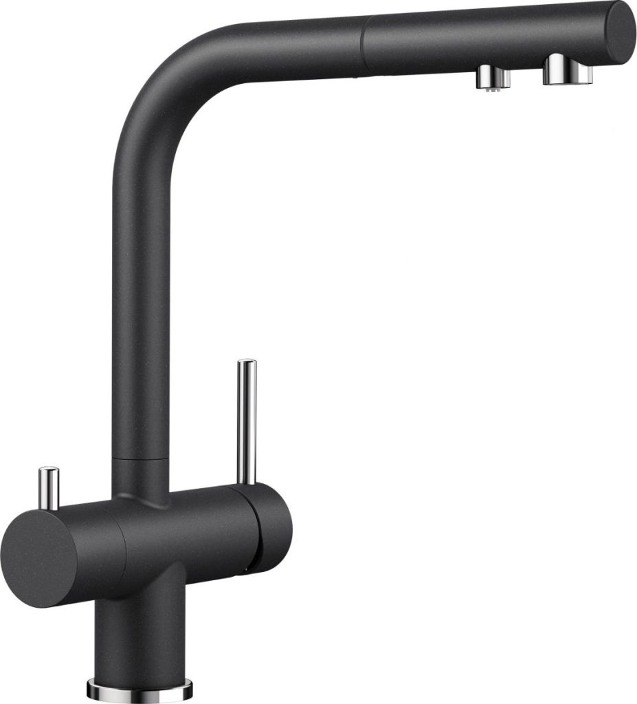 Vòi bếp BLANCO 3 đường nước FONTAS II ALU ANTHRACITE 523130 (Đen)
