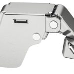 Bản lề cong nhiều (lọt lòng) Metalla 310 A 110 độ, không giảm chấn Hafele cửa gỗ 311.88.532 (kèm đế, màu sáng)