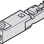 Giắc chuyển đổi kết nối Loox với nguồn 12V Loox5 Hafele 833.95.752