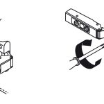 Bản lề thẳng (trùm ngoài), giảm chấn Hafele SM khung nhôm 315.26.700 (kèm đế, màu inox)