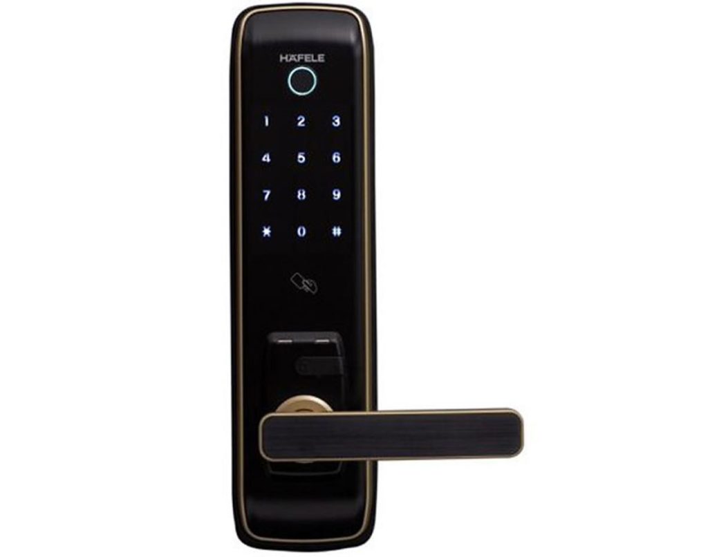 (120mm, Chống cháy) Khoá điện tử vân tay HAFELE EL7800 PLUS 912.20.569 (màu đen)