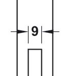 Thân khóa cho cửa bản lề, Startec, Cấp 3 Hafele BS 45mm/85mm 911.02.165 (Inox)