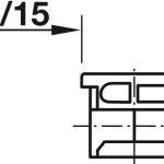 Ốc cam liên kết MINIFIX 15 không vành HAFELE 262.26.533