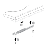 (IF 50) Giảm chấn cửa trượt HAFELE 401.30.400 cho cửa trượt Slido Classic 50 IF