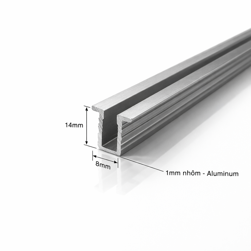 (IF 50) Ray trượt dưới HAFELE 401.30.802 cho cửa trượt Sido classic 50 IF