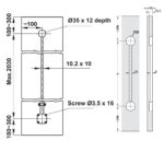 (2400mm) Phụ kiện định hình và làm phẳng gỗ Planofit HAFELE 406.99.120