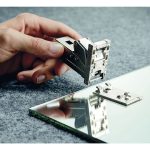 Bản lề tích hợp giảm chấn CLIP top BLUMOTION 110 độ Cristallo BLUM 71B4500C 2650369 (Cánh kính, kèm đế)