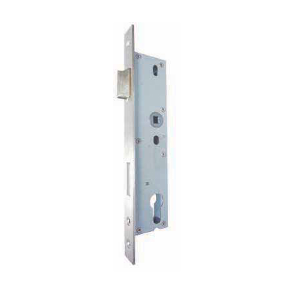 Thân khóa lưỡi gà cho cửa đố nhỏ BS30mm CC92mm HAFELE 911.77.260 (Inox mờ)