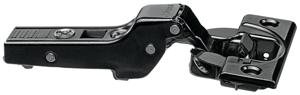 (Đen, trùm nửa) Bản lề BLUM tích hợp giảm chấn CLIP top BLUMOTION, 107 độ 75B1650 6261334