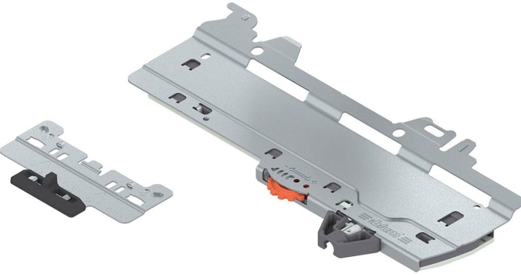 Bộ nêm nhấn mở đóng giảm chấn S0 10kg ray 300mm Tip-on Blumotion cho Merivobox Blum T60H4040
