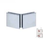 Kẹp nối kính 135D, HAFELE 981.00.572 (Crom bóng)