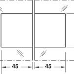 Kẹp nối kính 135D, HAFELE 981.00.572 (Crom bóng)
