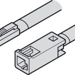 (12V, nguồn-chia) Cáp nối dài HAFELE Loox5 833.95.714 (đơn sắc)