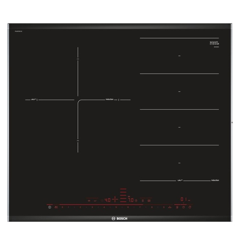 (60cm,7.4kW) Bếp từ BOSCH Series 8 PXJ675DC1E đa điểm