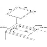 (77cm) Bếp từ HAFELE 3 vùng nấu HC-IF77D 536.61.665