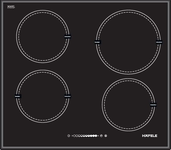 (60cm) Bếp từ HAFELE 4 vùng nấu HC-I604A 535.01.731
